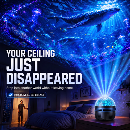 🎁🎀360° Smart Holographic Starry Sky Projector (HD Smart Dynamic 5D）🎁