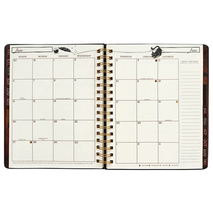 Waiting for the Night 2027 Gothic Weekly Planner & Grimoire Organizer (9''x7'')