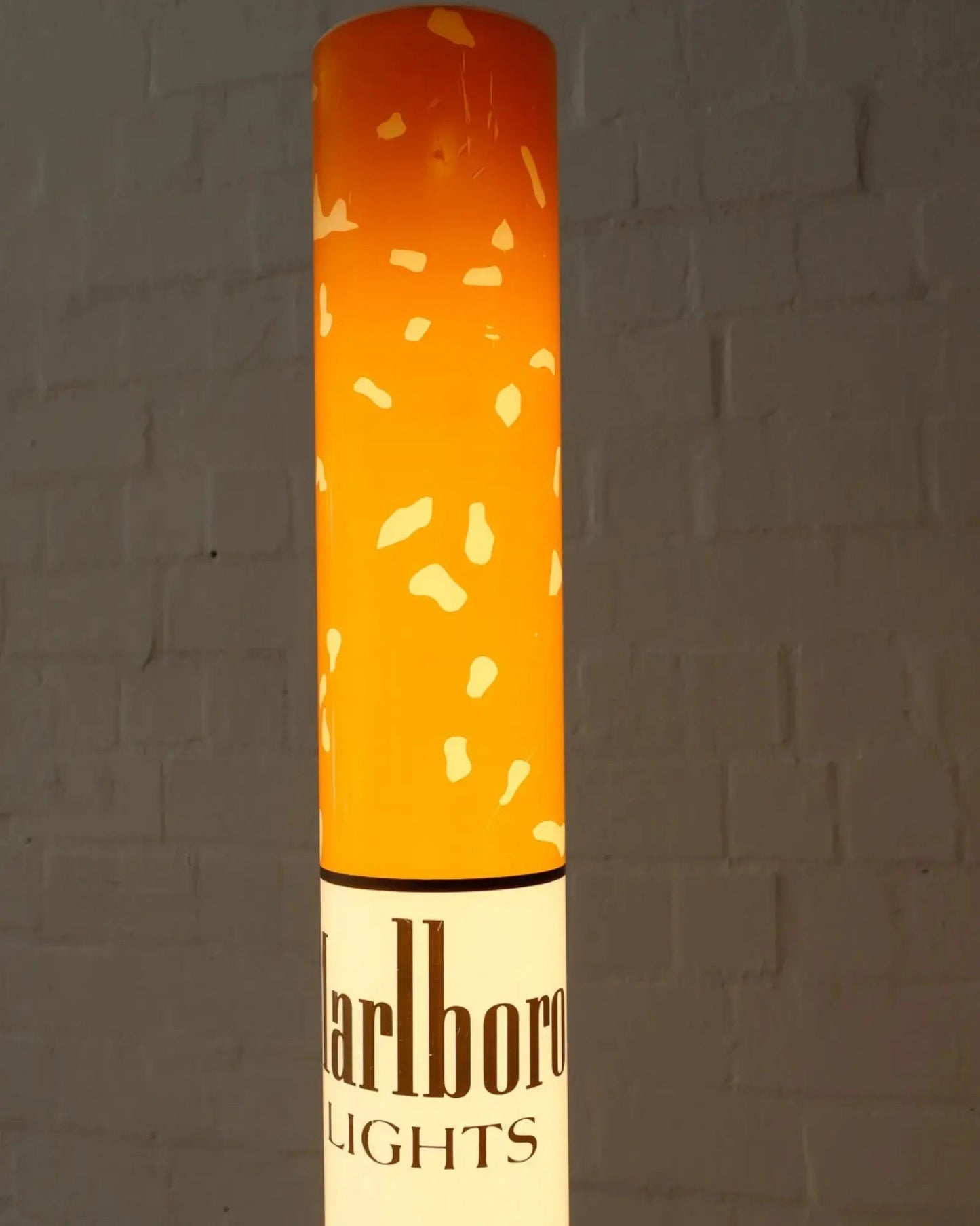 🚬 Cigarette Tube Shaped Marlboro Style Floor Lamp | Retro Industrial Novelty Ambient Light