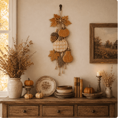 Rustic Harvest WoodenDoor Hanger