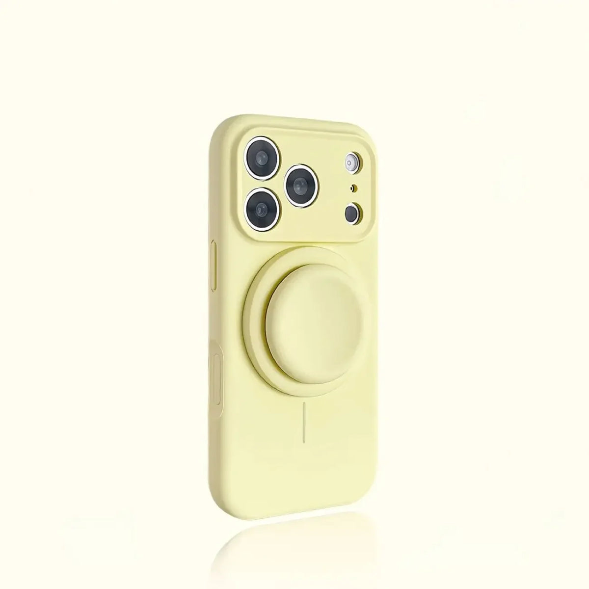 Magnetic Stand Liquid Silicone Full Coverage Phone Case with AI Capture Button for iPhone 18 Pro Max