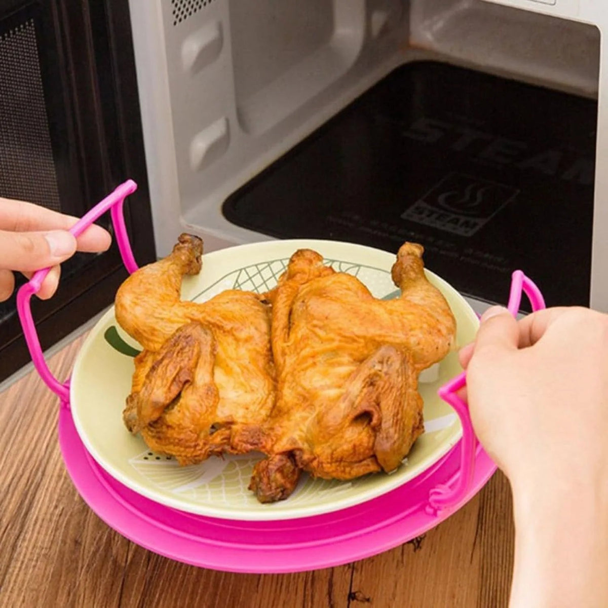 Multifunctional Microwave Layered Steaming Rack/Tray(2Pack)