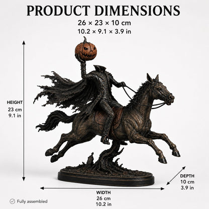 ⏰Limited Stock 50% OFF - 🎃🏇Midnight Chase Headless Horseman Statue