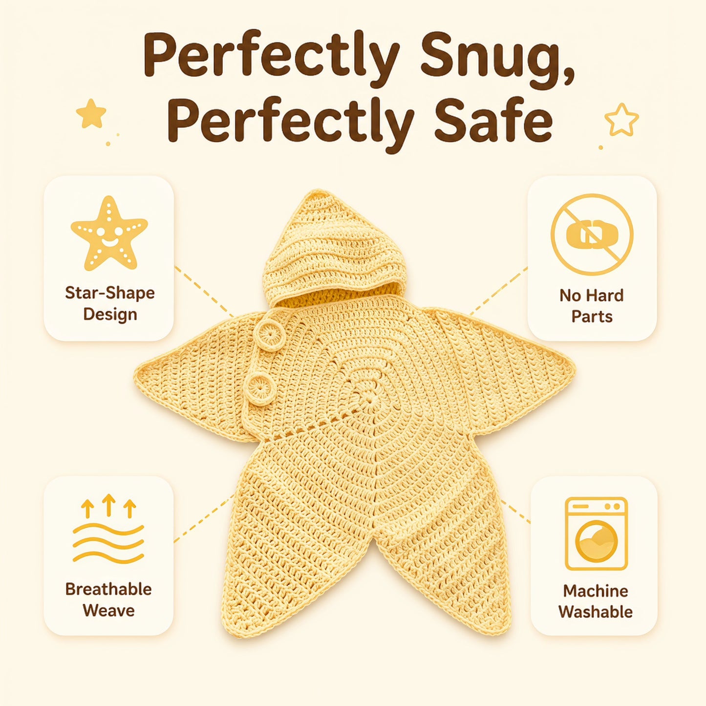 👶Baby starfish outfit.