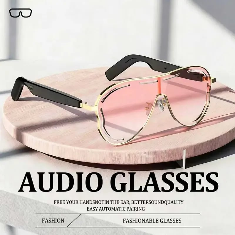 🎖️Smart Bluetooth 5.4 Audio Sunglasses – Open-Ear, UV & Blue Light Protection