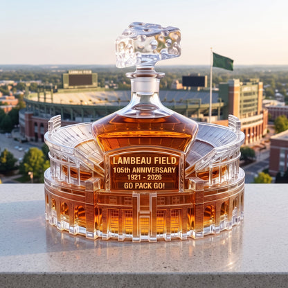 Go Pack Go! 105th Anniversary Lambeau Field Edition Whiskey Bottle