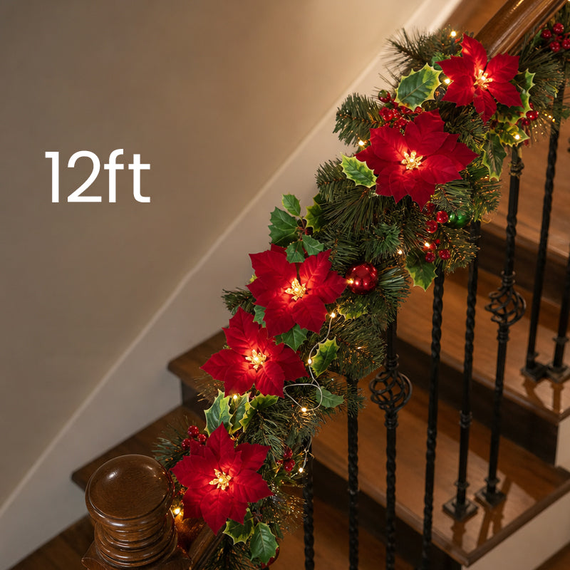 🔥Poinsettia LED Flower String Lights