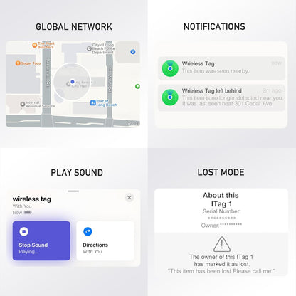 2-Pack AnyTrack Pro Works with Apple Find My (iOS Only) for Worldwide Tracking