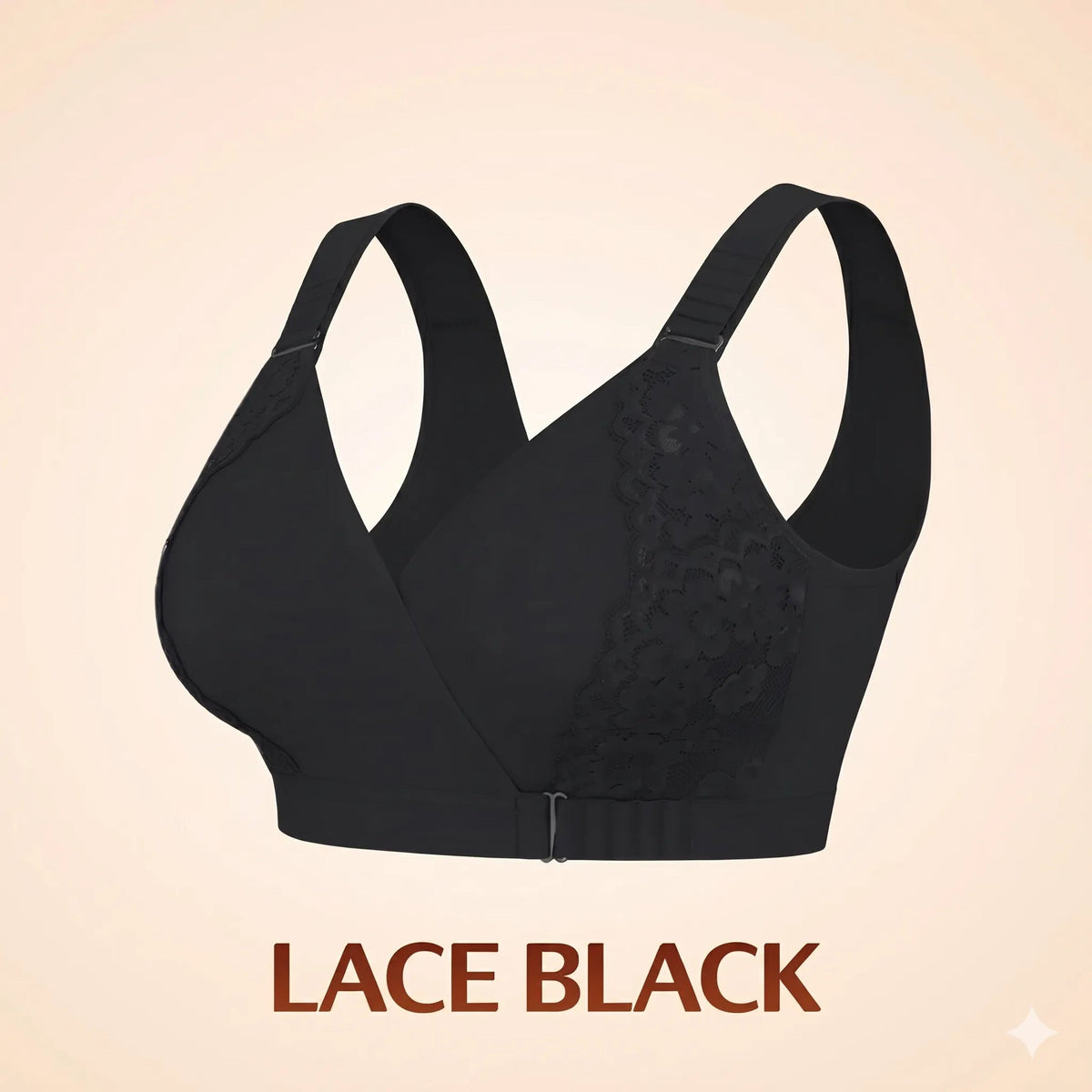 Front-Closure Wireless Comfort Bra – Adjustable Straps & Gentle Support