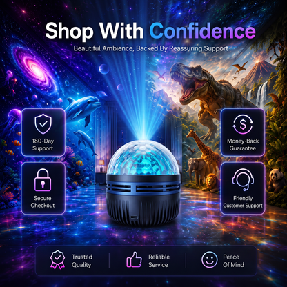 🎁🎀360° Smart Holographic Starry Sky Projector (HD Smart Dynamic 5D）🎁