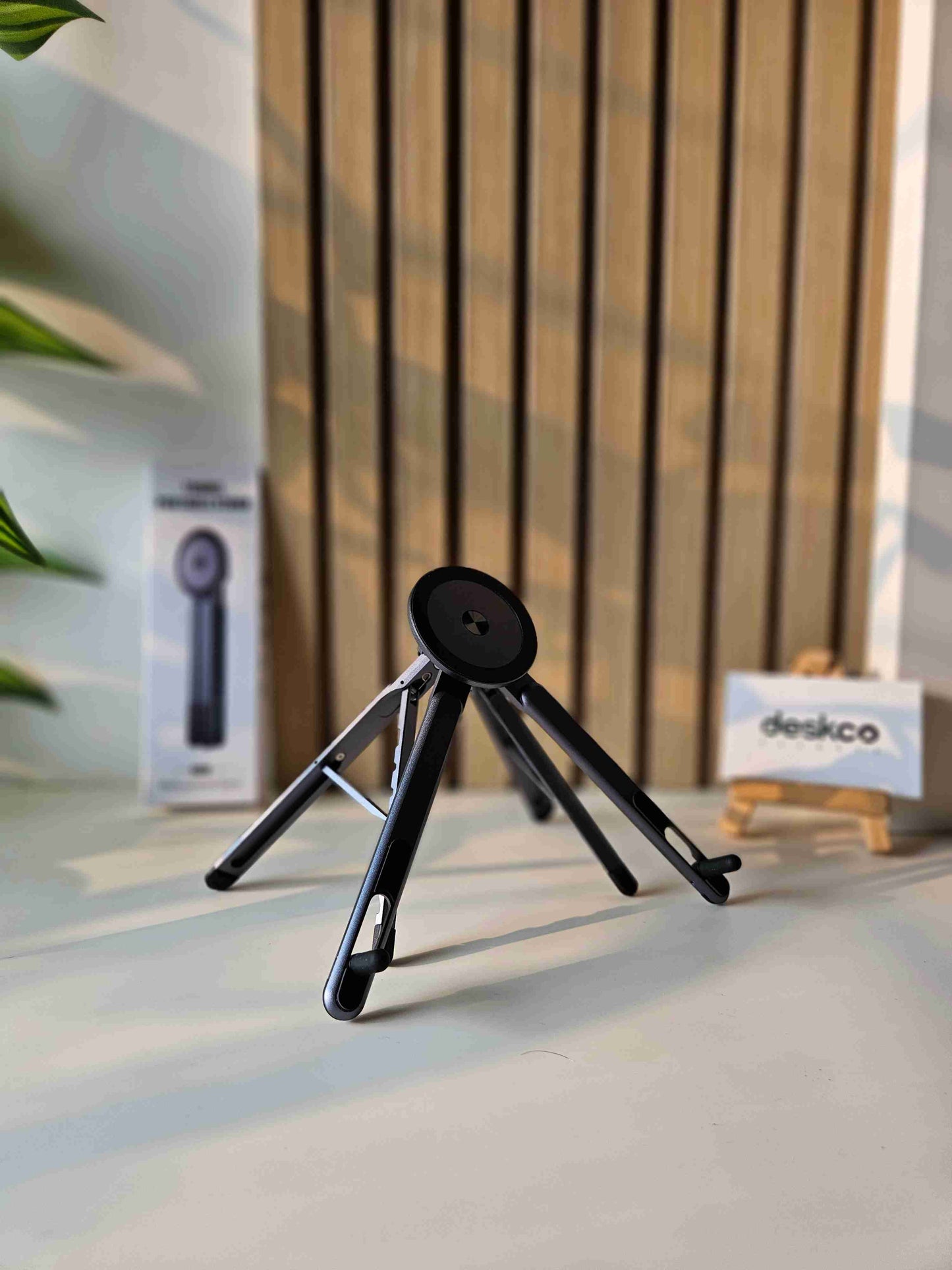 4-in-1 Magnetic Aluminum Device Stand - Portable Foldable Desktop Mount for Phone, Tablet & Laptop