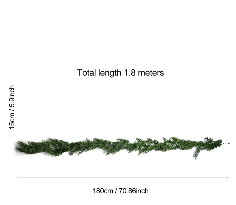 💥6 FT Artificial  Cypress Rattan – Winter Greenery