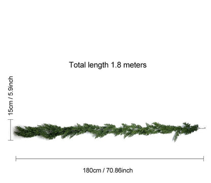 💥6 FT Artificial  Cypress Rattan – Winter Greenery