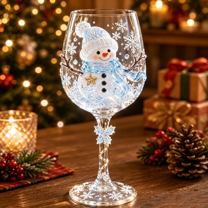 🎄🎁Christmas 3D Wine Glass Collection Gift Box Set