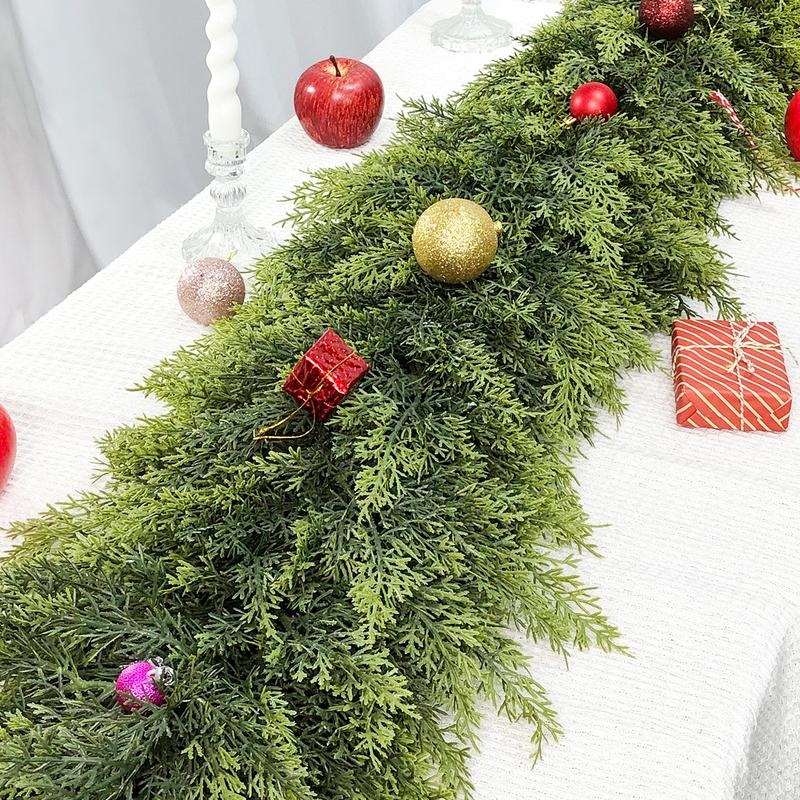 💥6 FT Artificial  Cypress Rattan – Winter Greenery