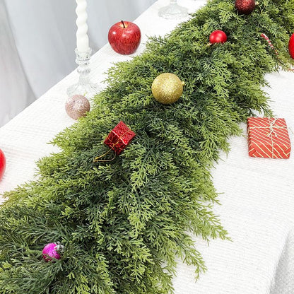 💥6 FT Artificial  Cypress Rattan – Winter Greenery