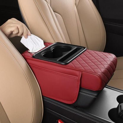 ⚡Waterproof PU Leather Car Armrest Cushion | Anti-Slip Auto Console Protector Mat