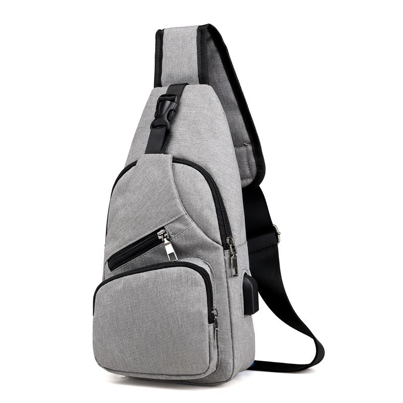 Men's Waterproof Oxford Sling Chest Bag