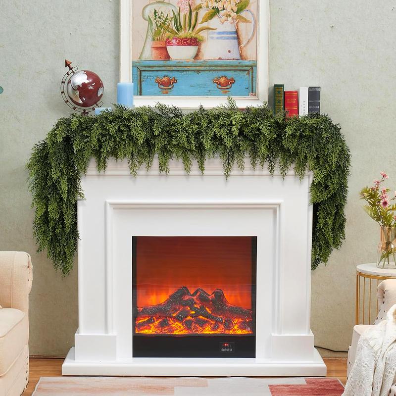 💥6 FT Artificial  Cypress Rattan – Winter Greenery