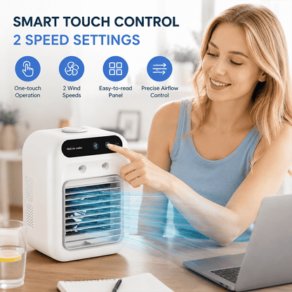 ❄️ Portable Mini Air Conditioner with Humidifier — 20°C Cooling 🔥