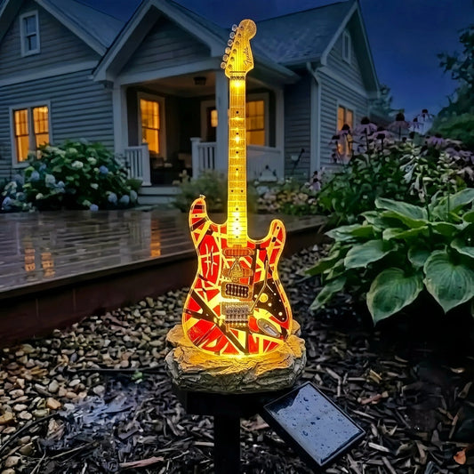 🎸Rock Guitar Solar Garden Light