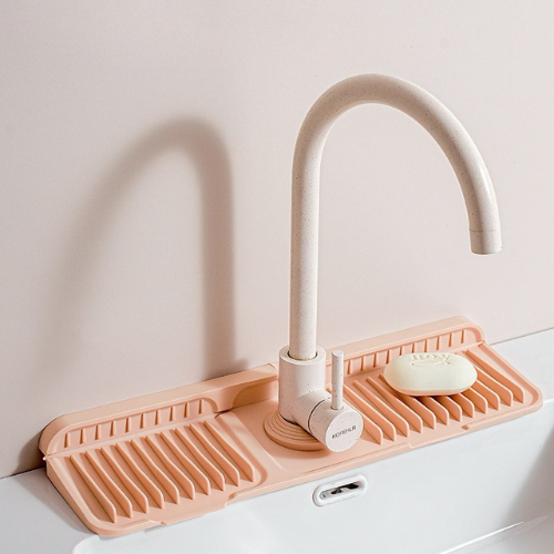 Silicone Faucet Splash Guard – Drip Mat for Sink & Basin