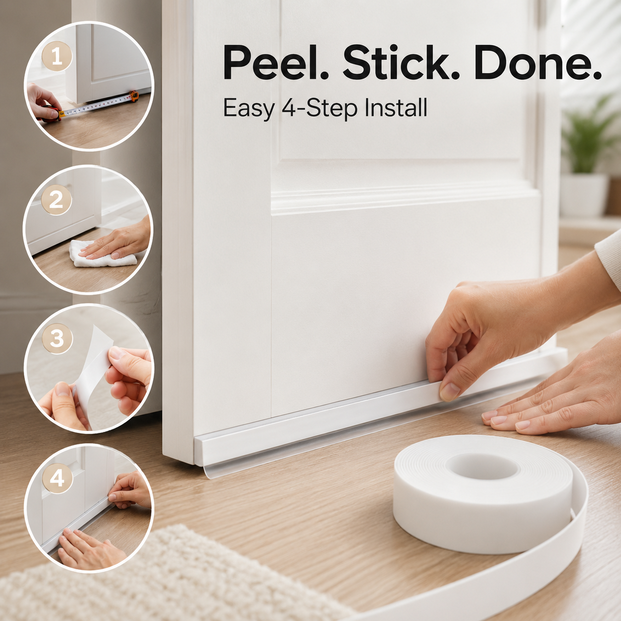 🚪  Weatherproof Door & Window Seal Strip – Stop Drafts, Dust & Water Gaps