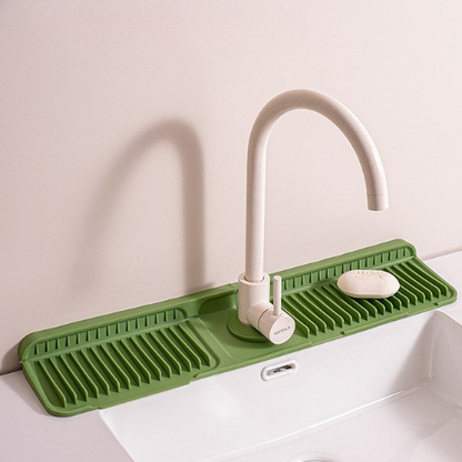 Silicone Faucet Splash Guard – Drip Mat for Sink & Basin