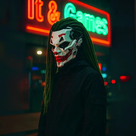 🔥Hot Sale 49% OFF🔥Cyberpunk Joker Mask - The Ultimate Cosplay  Statement Piece