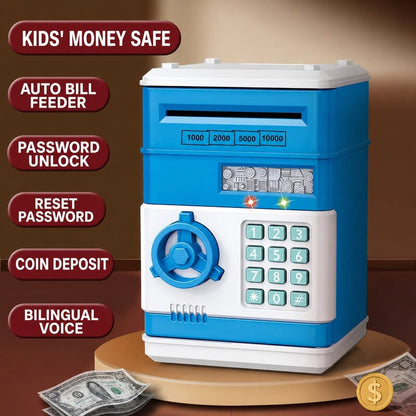🔥Limited-Time 50% OFF | ✨Kids' Electronic ATM Piggy Bank with Password & Automatic Bill Feeder