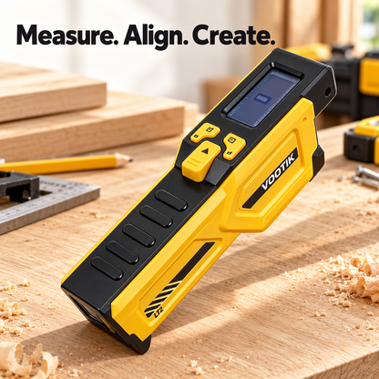 📏⚡ Digital Laser Tape Measure with LCD Display | 3-in-1 DIY Measuring & Alignment Tool 🛠️