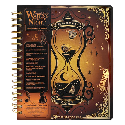 Waiting for the Night 2027 Gothic Weekly Planner & Grimoire Organizer (9''x7'')