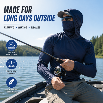 UPF 50+ Protection 6-Pack | Lightweight Active Hoodies for Men – Breathable, Quick-Dry & Built for The Outdoors