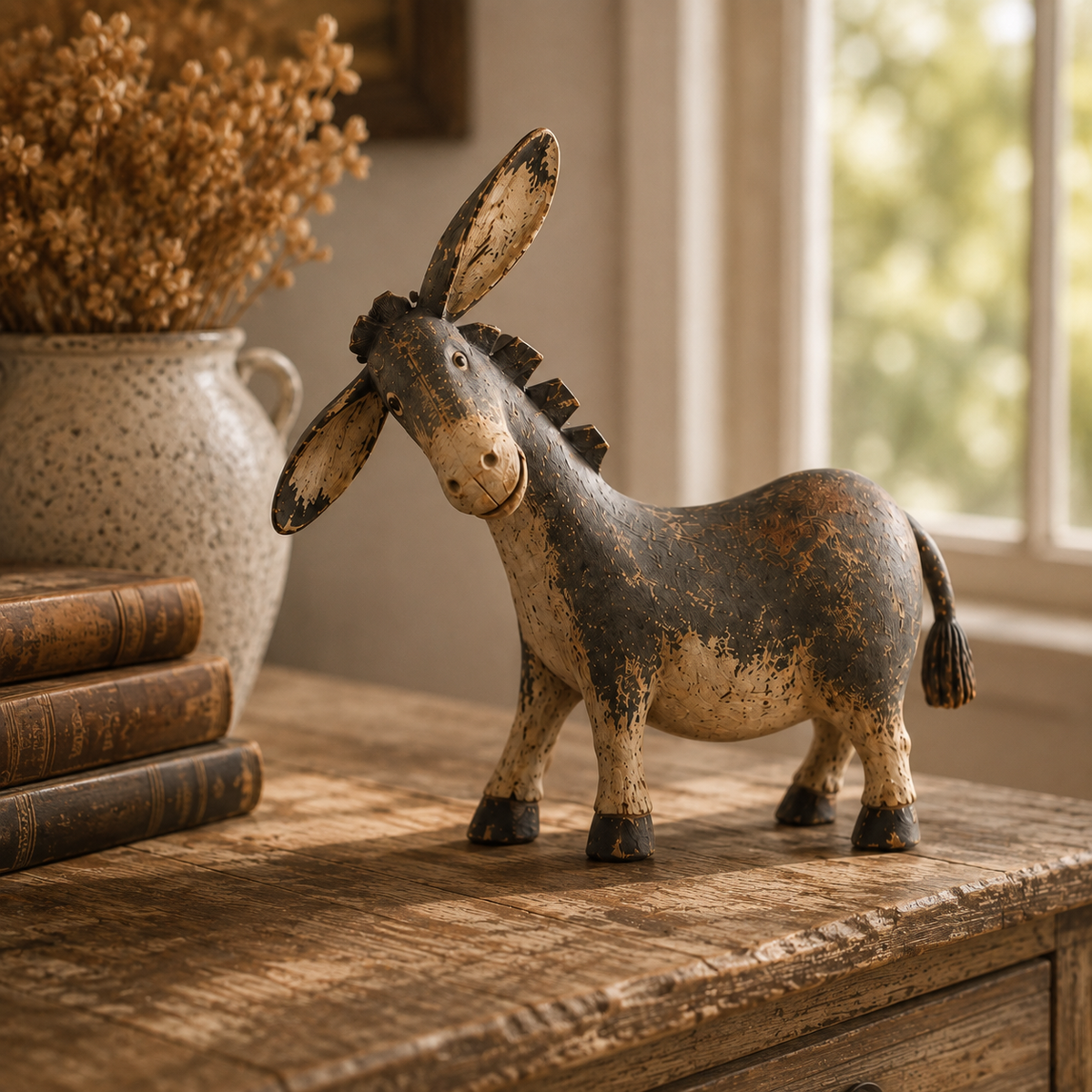 🐴Rustic Donkey Figurine for Farmhouse Decor