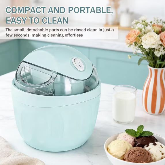 🎁Mini Homemade Ice Cream Maker 🍦 Personal Frozen Dessert Machine