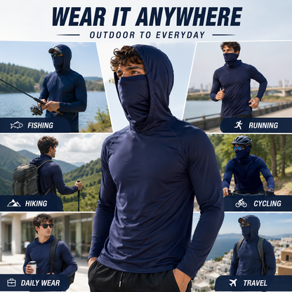 UPF 50+ Protection 6-Pack | Lightweight Active Hoodies for Men – Breathable, Quick-Dry & Built for The Outdoors
