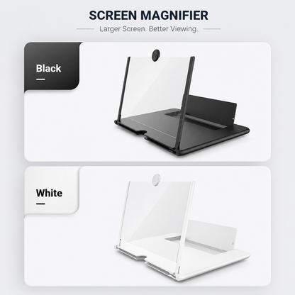 👁️ 3D HD Phone Screen Enlarger – Foldable Eye-Protection Magnifier Stand for Videos & Gaming 📱✨