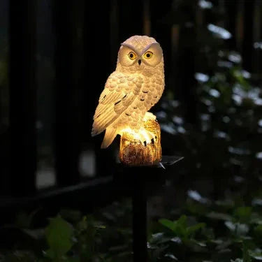 Brighten your garden path today Solar Owl Pathway Light