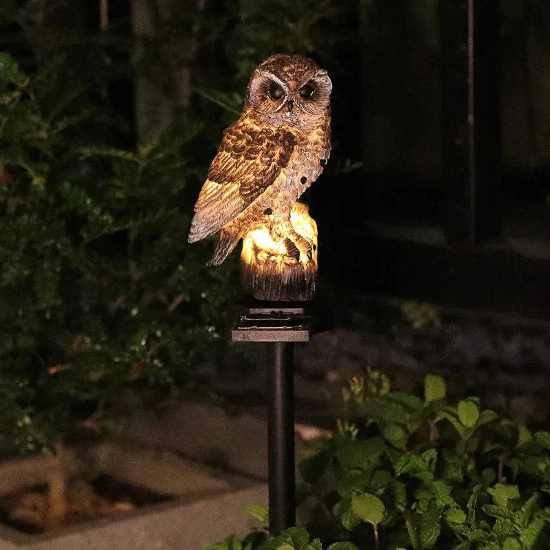 Brighten your garden path today Solar Owl Pathway Light