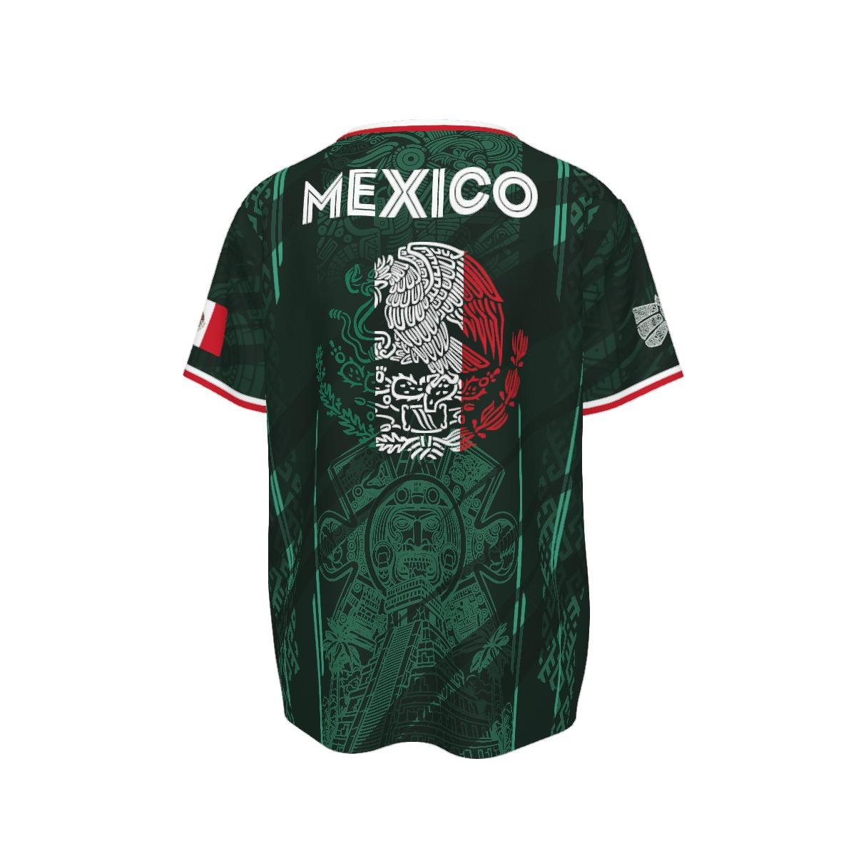 ⚽🏆Mexico 2026 Retro Soccer Jersey – Chichén Itzá Pyramid Graphic All-Over Print Sportswear