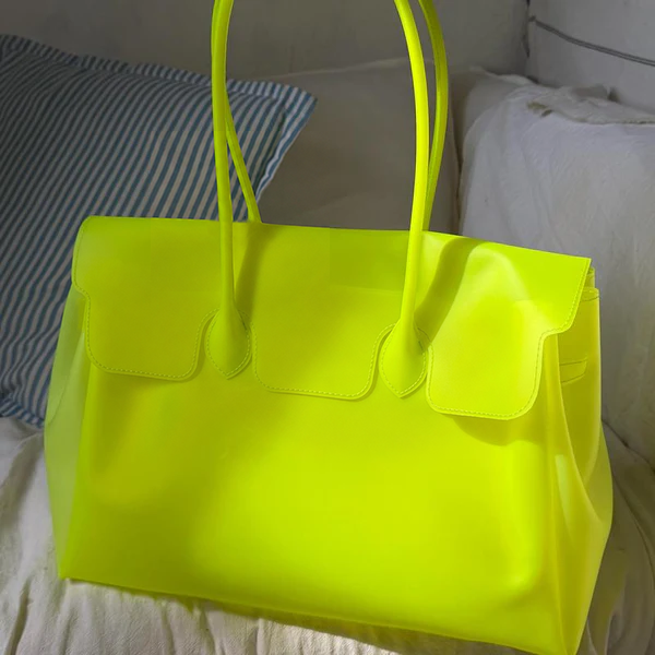 👜Transparent Jelly Shoulder Bag – Waterproof TPU Beach Tote & Crossbody Purse