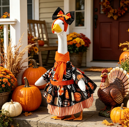 🎃🦆 The Coolest Porch Goose On The Block This Halloween!