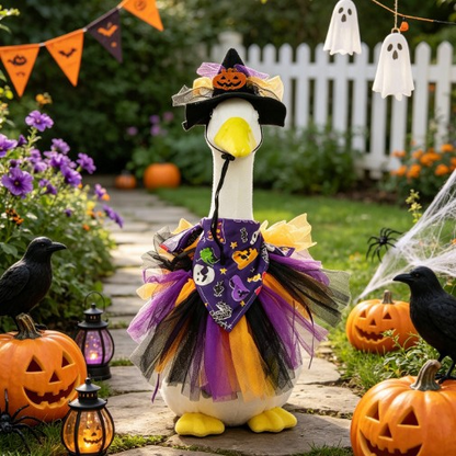 🎃🦆 The Coolest Porch Goose On The Block This Halloween!