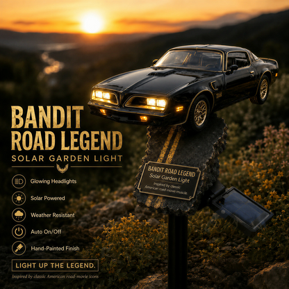 🏎️Bandit Road Legend Muscle Car Solar Garden Light