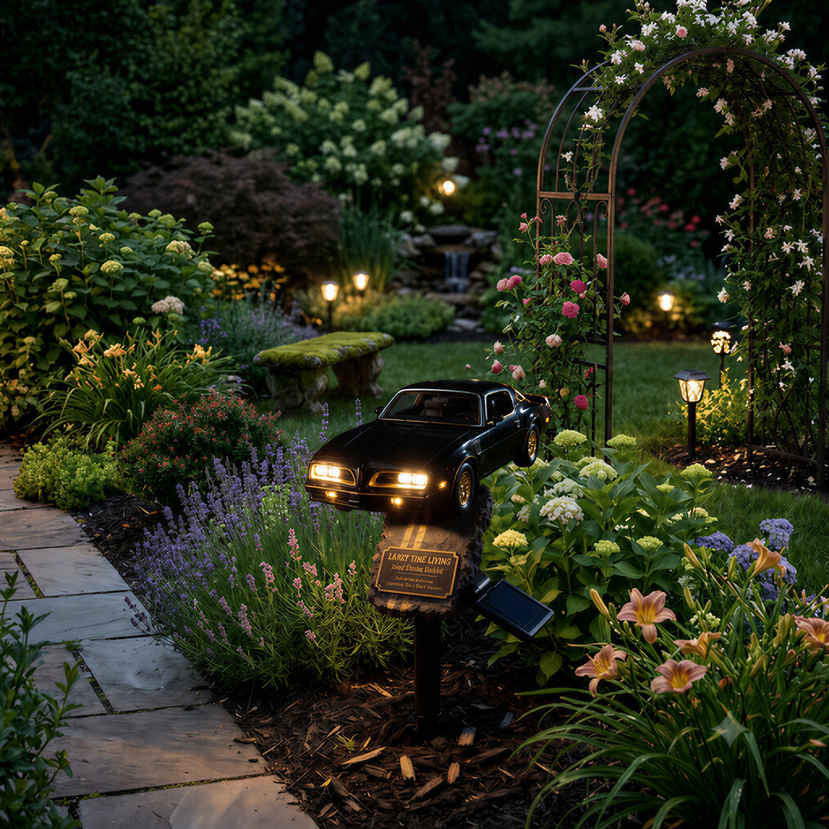 🏎️Bandit Road Legend Muscle Car Solar Garden Light