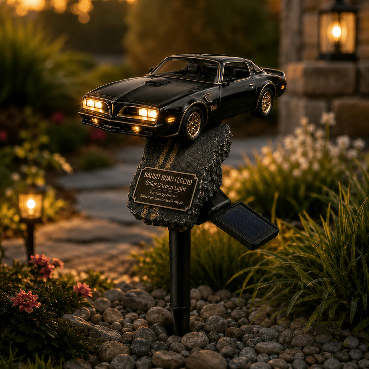 🏎️Bandit Road Legend Muscle Car Solar Garden Light