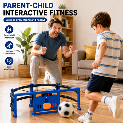 ⚽Soccer Round-About Interactive Soccer Training Game with Auto Scoring, LED Lights & Projector – Indoor & Outdoor Soccer Toy for Kids