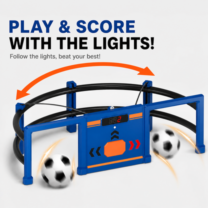 ⚽Soccer Round-About Interactive Soccer Training Game with Auto Scoring, LED Lights & Projector