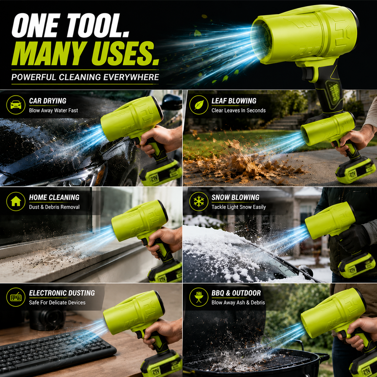🔥Turbo Jet Blower – 1000G Cordless Air Duster