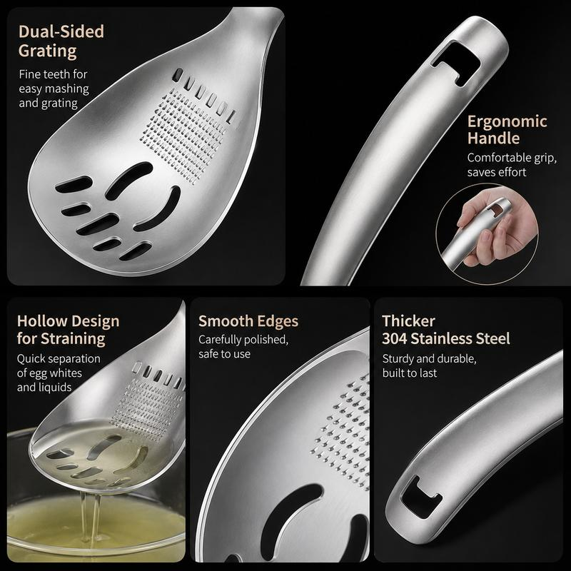 🍳304 Stainless Steel Multifunctional Spoon
